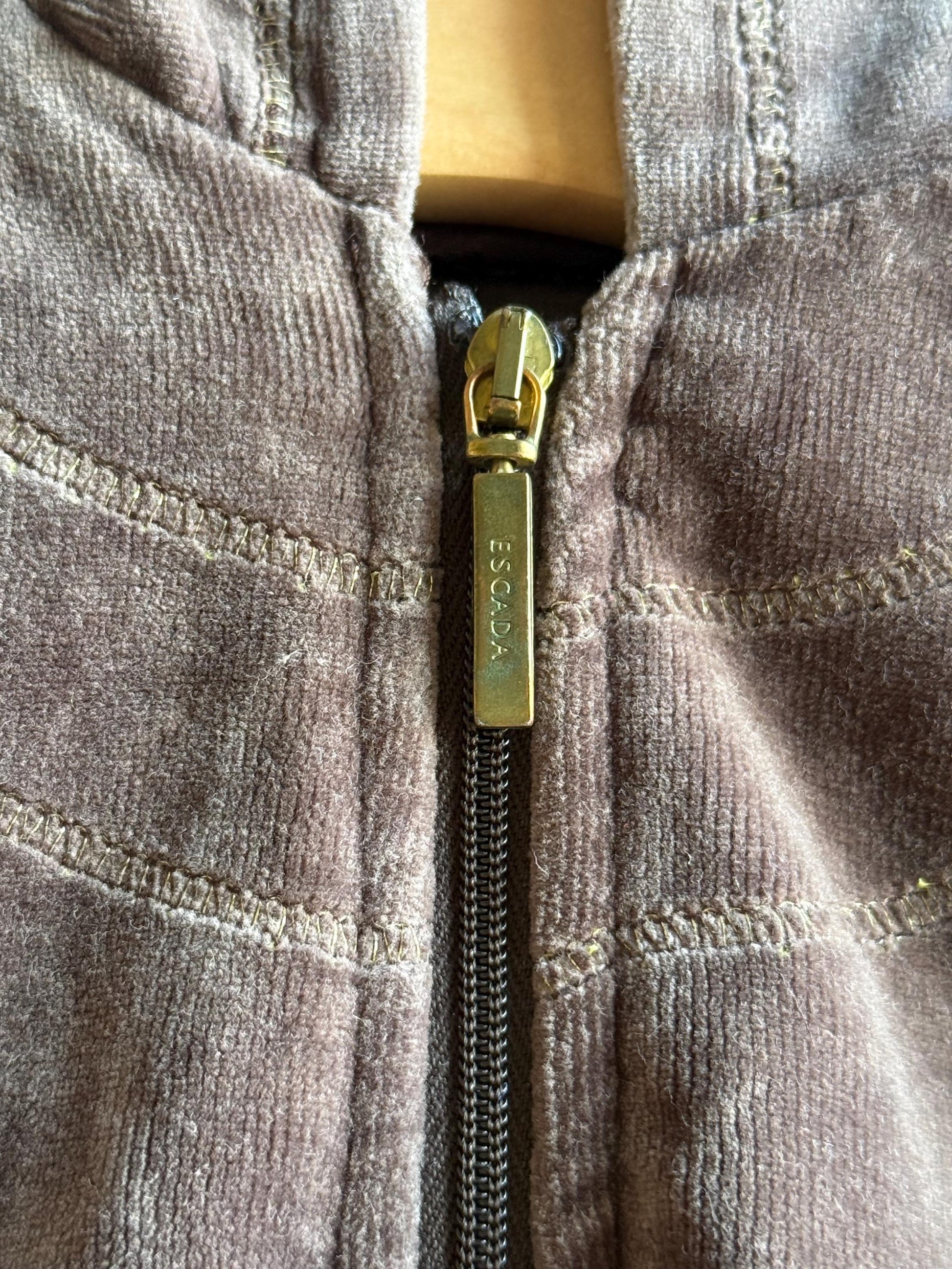 Escada Brown Velour Baby Hoodie — additional view 12