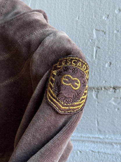 Escada Brown Velour Baby Hoodie — additional view 16