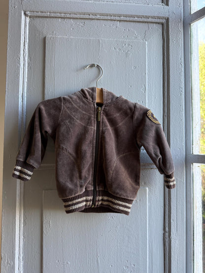 Escada Brown Velour Baby Hoodie — additional view 17