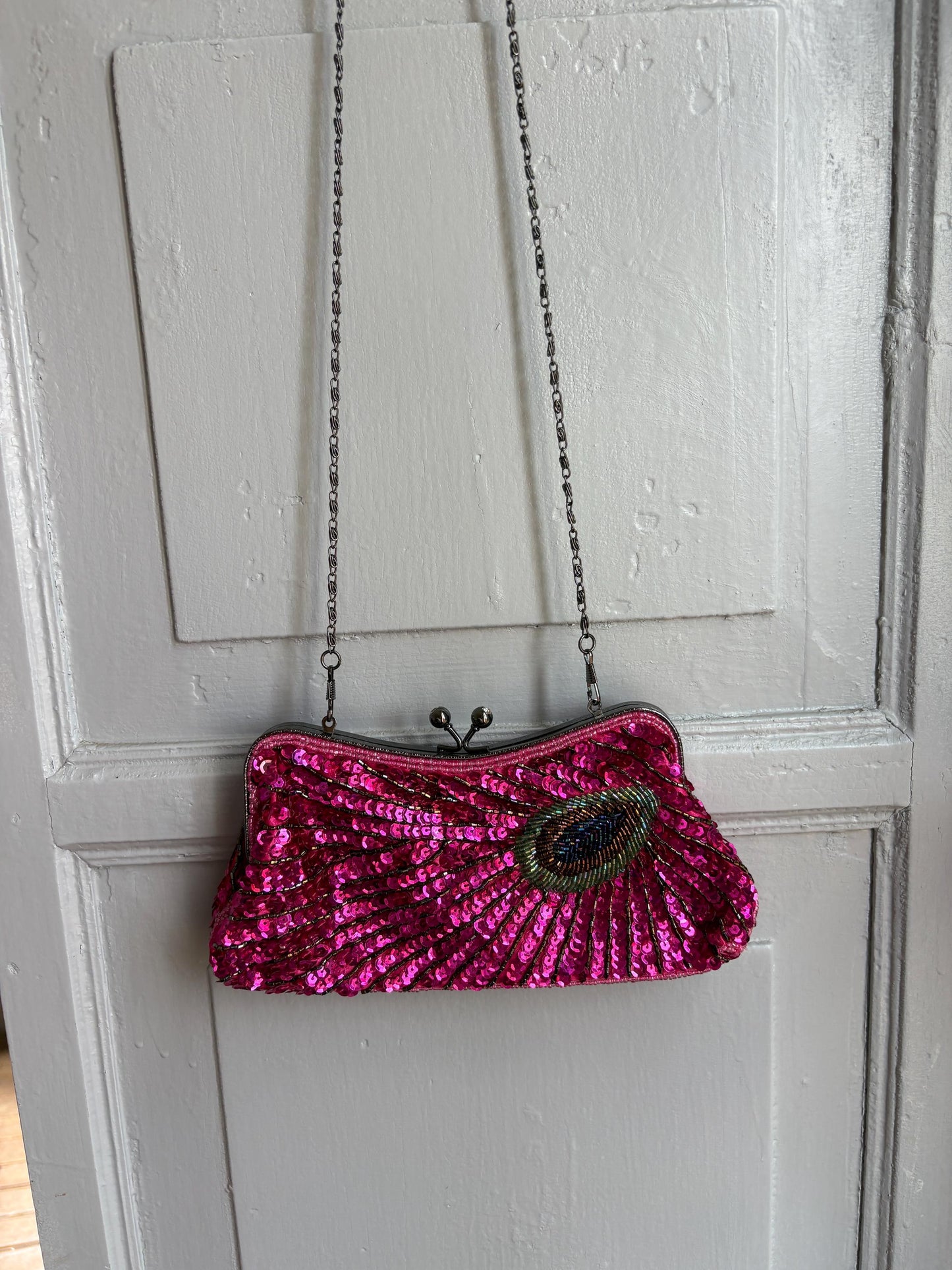 Hot Pink Sequin Evening Bag — additional view 12