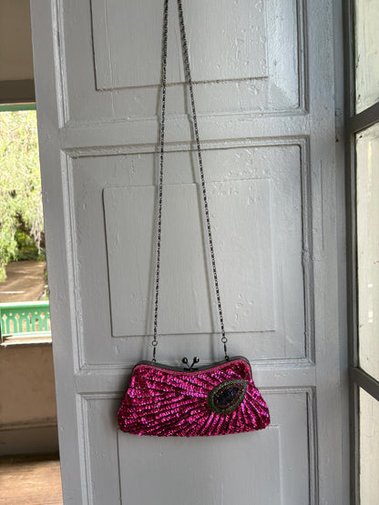 Hot Pink Sequin Evening Bag — additional view 9