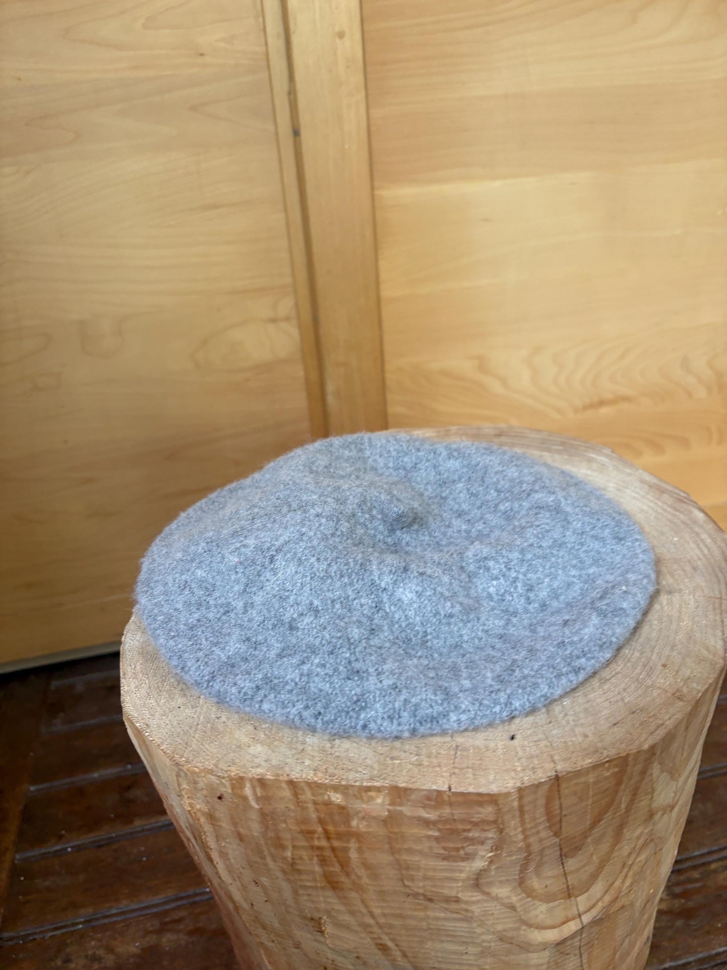 Grey Wool French Beret — additional view 6