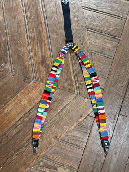 Vintage Rainbow Suspenders, Unisex Retro Style — additional view 5