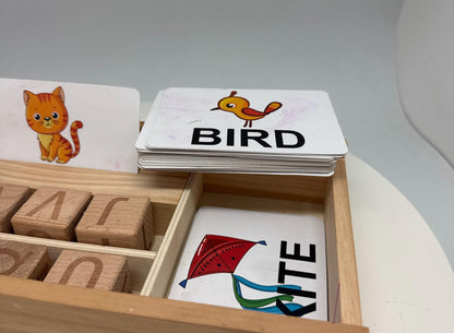 Wooden Guess Words Game for Children, Educational Toy