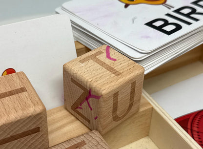 Wooden Guess Words Game for Children, Educational Toy
