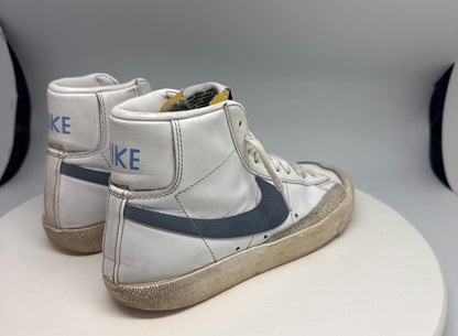 Women’s Nike White Blue High-Top Sneakers – EU 37.5 UK 4 – Distressed Pre-Owned Trainers