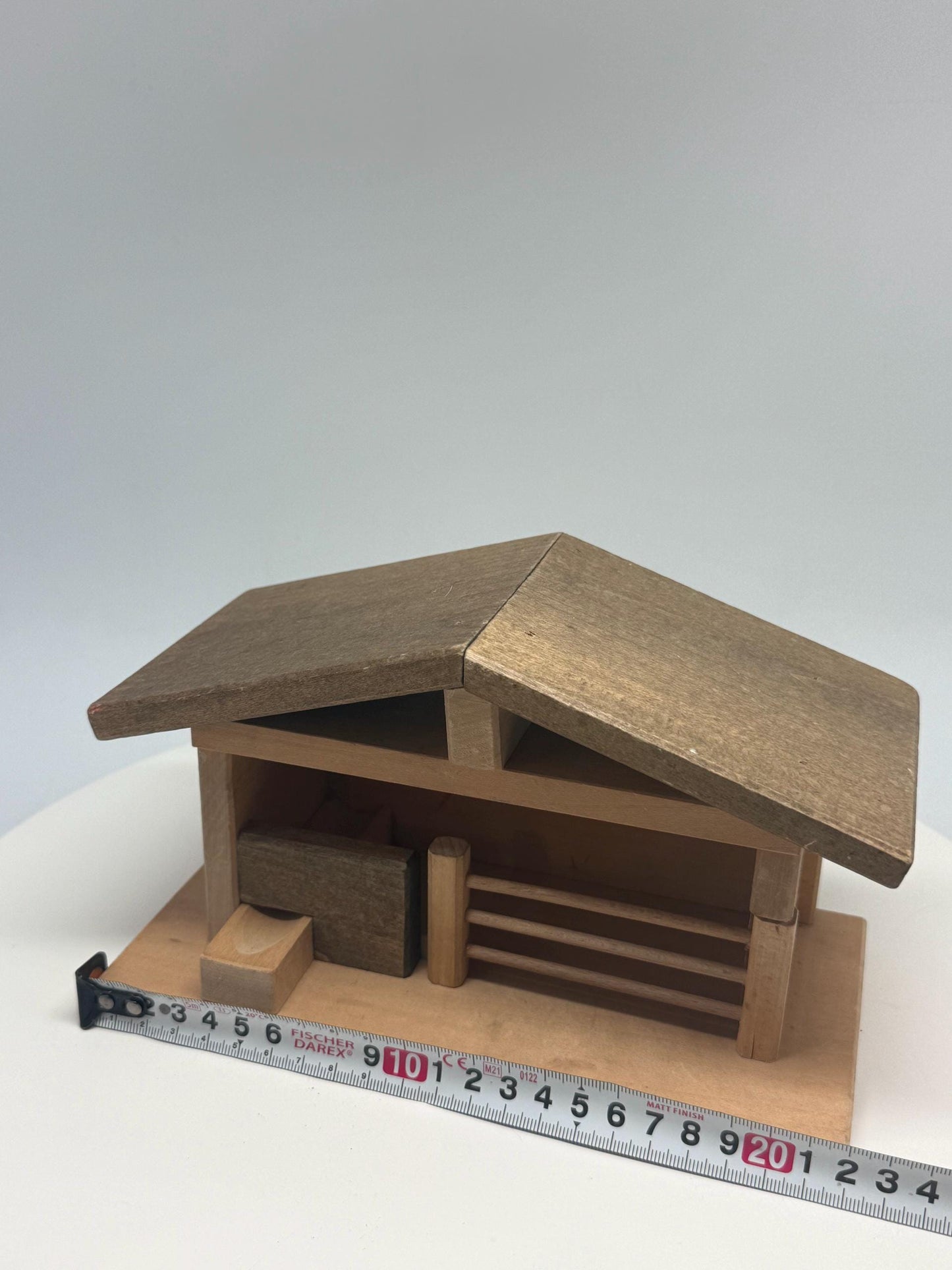 Wooden Animal Shed Playhouse, Waldorf Style Play Farm Stable, Montessori Open-Ended Toy stall, Sustainable Secondhand Christmas Gift