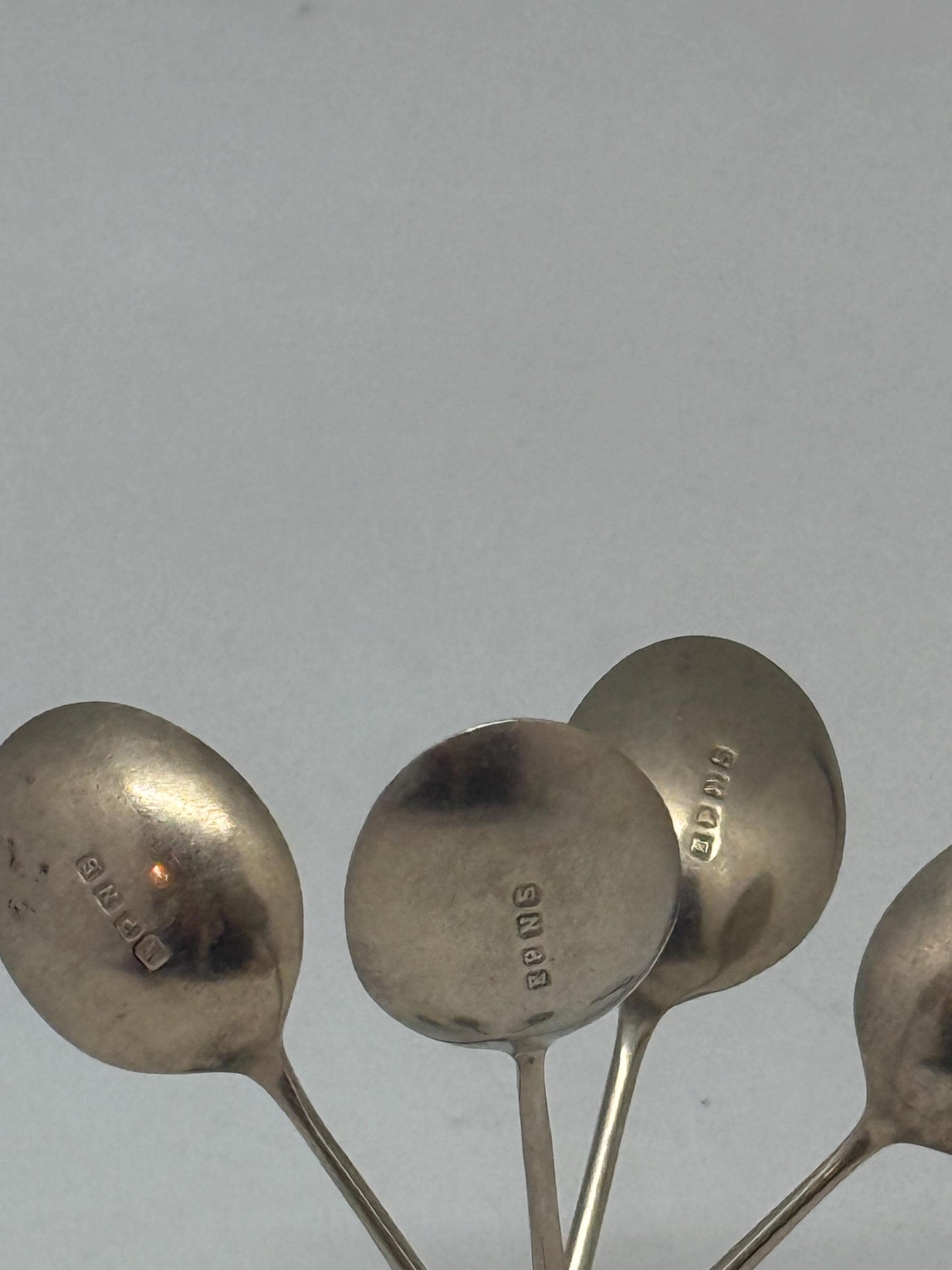Set of 4 EPNS Teaspoons, 10 cm Silver-Plated Cutlery, Vintage Small Spoon Set, Tableware, Afternoon Tea