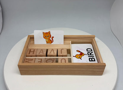 Wooden Guess Words Game for Children, Educational Toy
