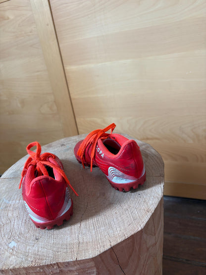 Adidas Kids Football Boots UK 10, Red Soccer Cleats, Junior Football Shoes EU 28, Training Boots, Sports Shoes, Secondhand
