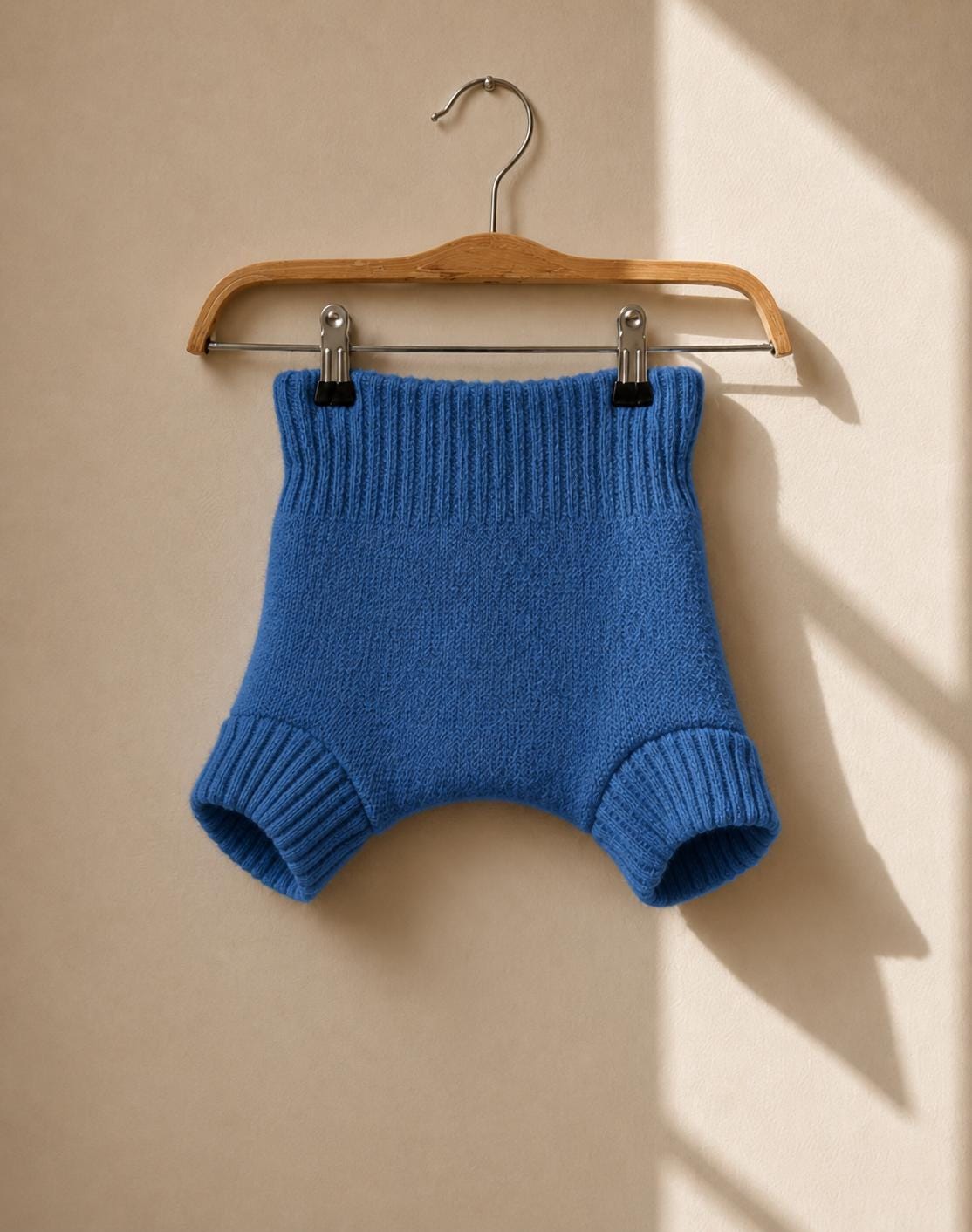 Blue Wool Diaper Cover For Babies