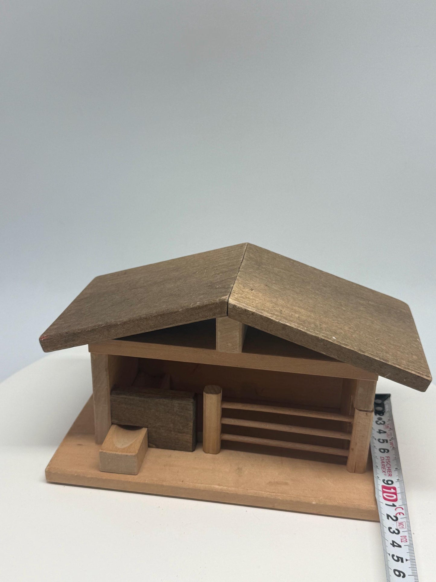 Wooden Animal Shed Playhouse, Waldorf Style Play Farm Stable, Montessori Open-Ended Toy stall, Sustainable Secondhand Christmas Gift