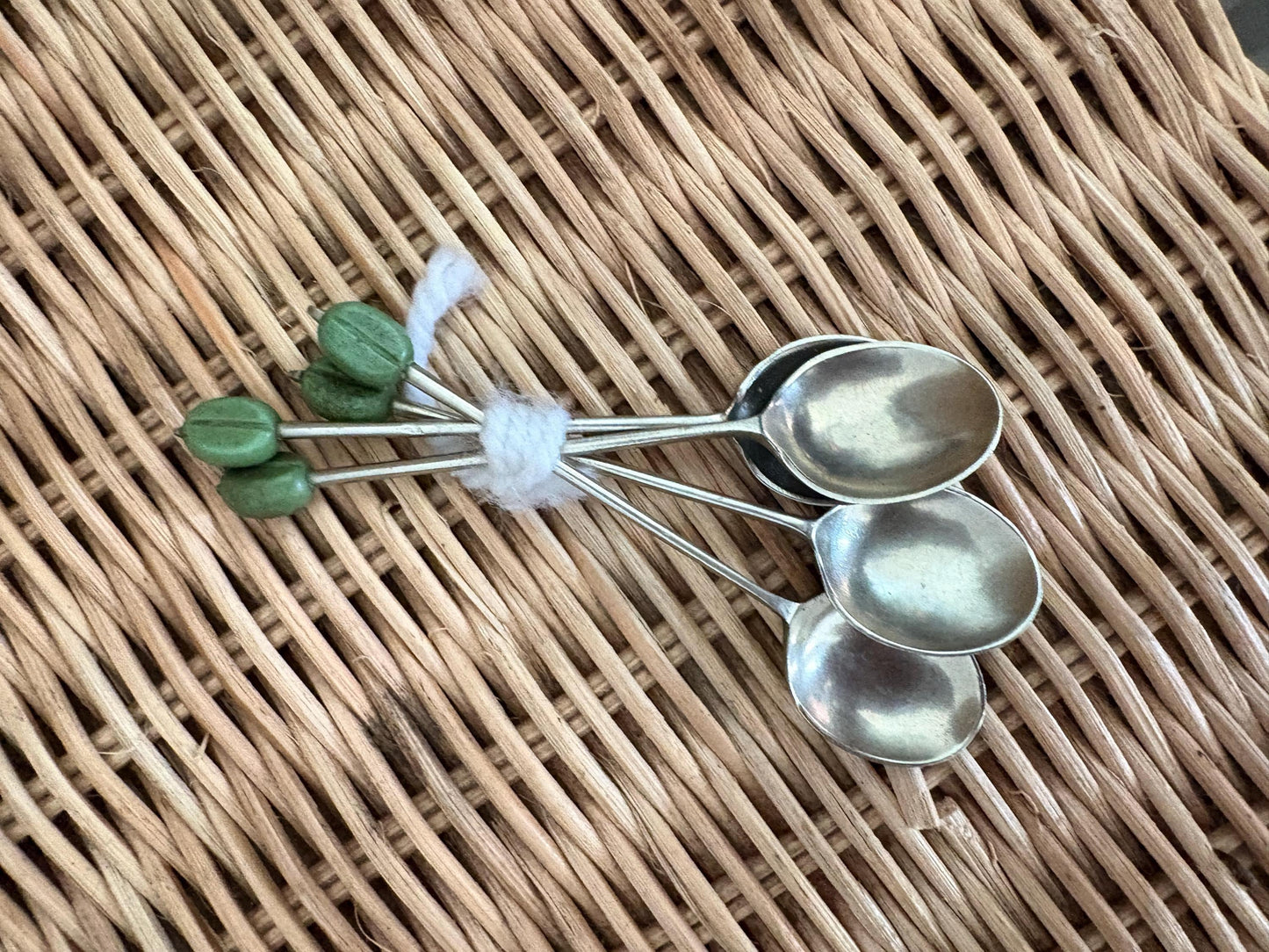 Set of 4 EPNS Teaspoons, 10 cm Silver-Plated Cutlery, Vintage Small Spoon Set, Tableware, Afternoon Tea