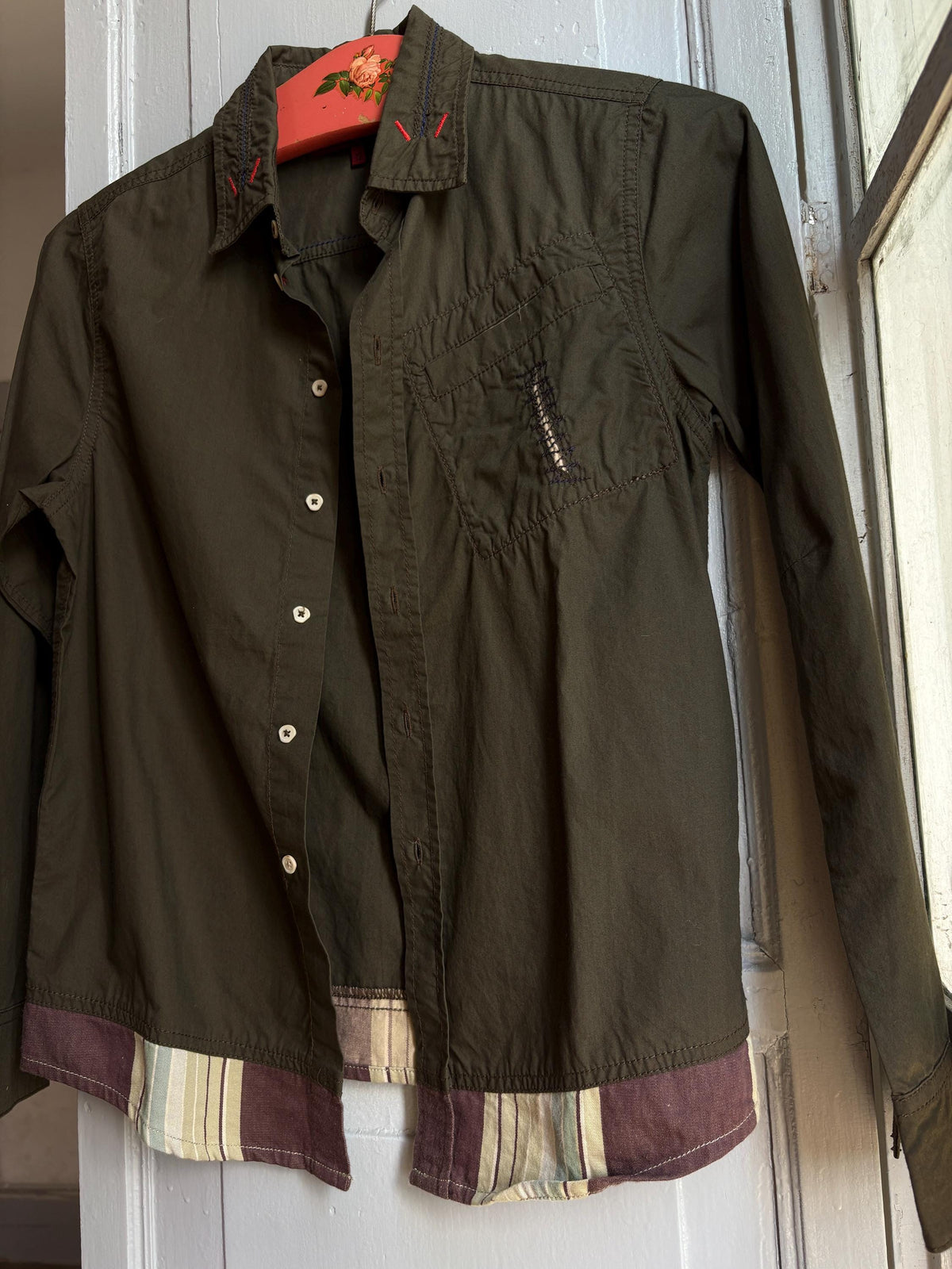 Le Jean de Marithé + François Girbaud Cotton Button-Up Blouse | Paris Chic | Utility Minimalist
