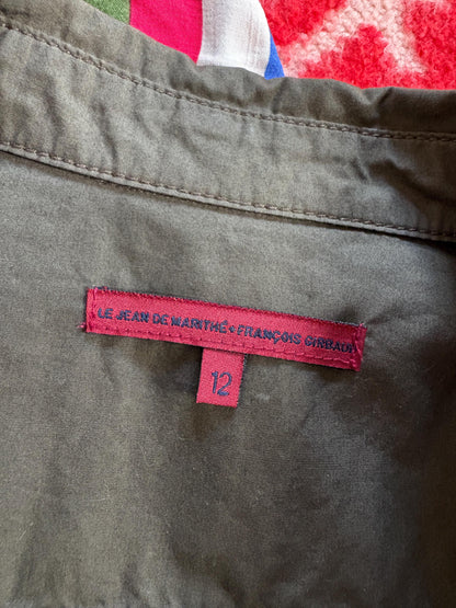 Le Jean de Marithé + François Girbaud Cotton Button-Up Blouse | Paris Chic | Utility Minimalist