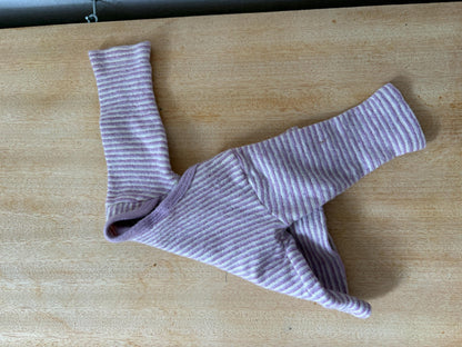 Vintage Engel Baby Wool Silk Top 62/68, Pink Striped Long Sleeve Shirt, Merino Wool Silk, Waldorf Baby, Made in Germany