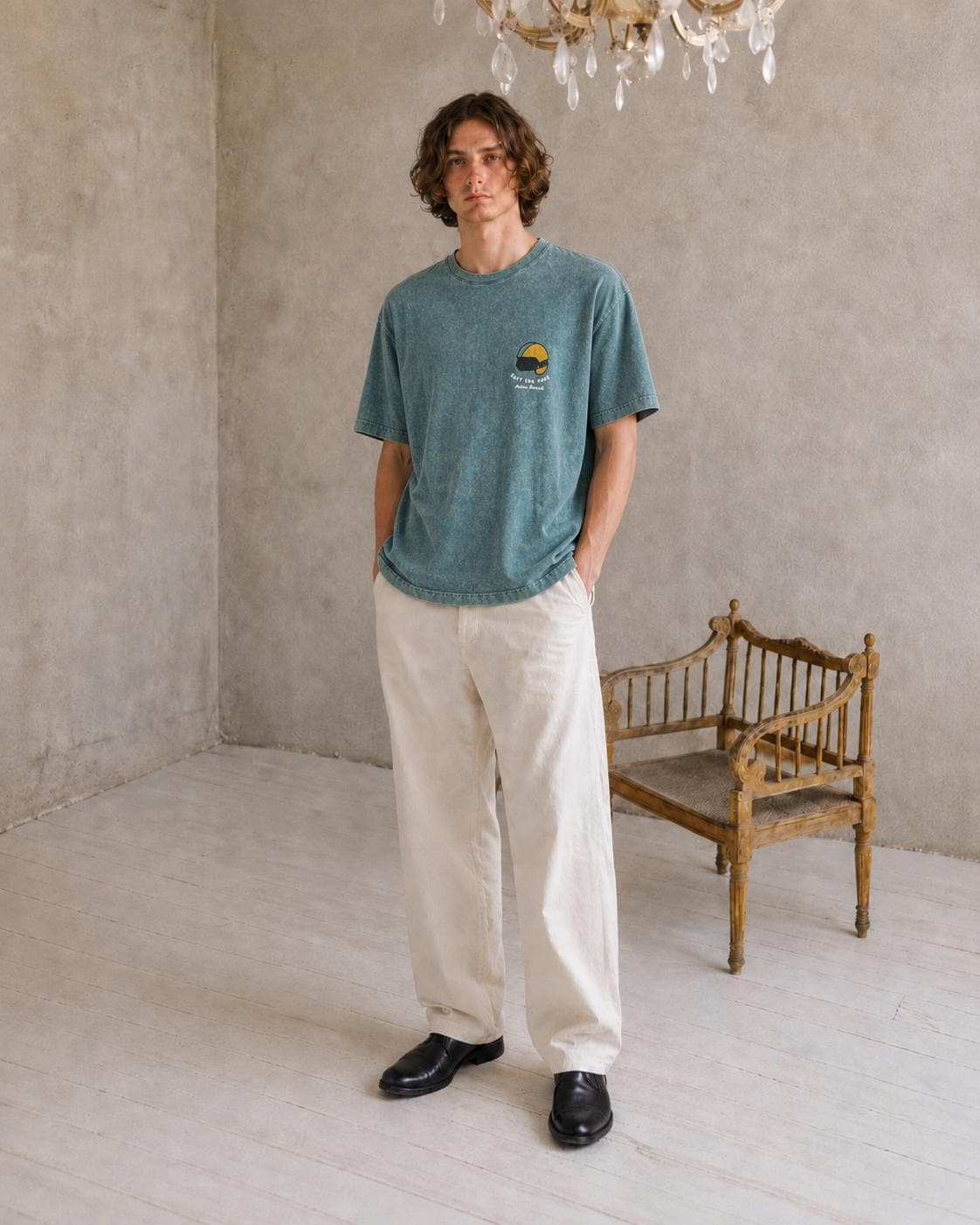 Vintage Cotton Surf Shirt - Men's Button-Up