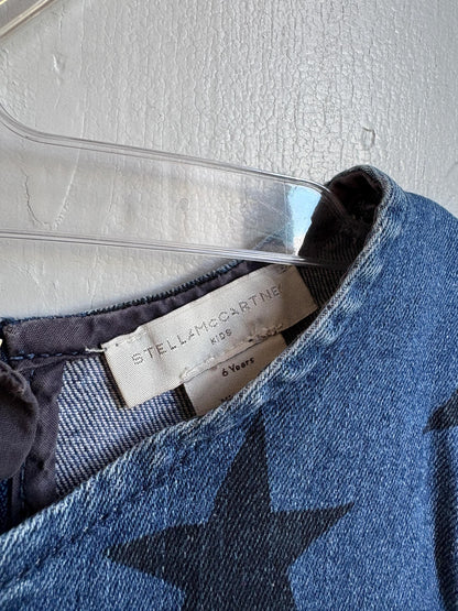 Stella McCartney Kids Star Print Denim Dress — additional view 7