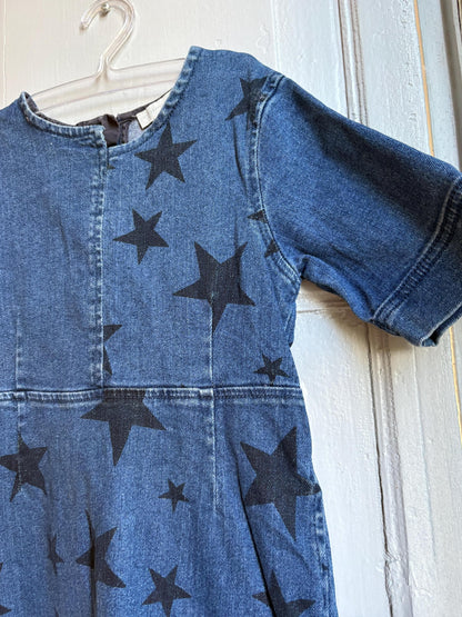 Stella McCartney Kids Star Print Denim Dress — additional view 8