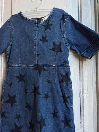 Stella McCartney Kids Star Print Denim Dress — additional view 9