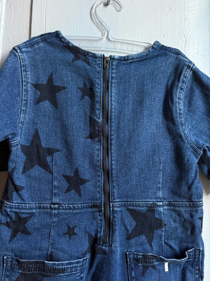 Stella McCartney Kids Star Print Denim Dress — additional view 11