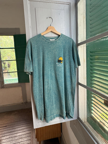 Vintage Cotton surf Shirt, Men's L, Surf Style Button Up, Casual Overshirt, Sustainable Menswear