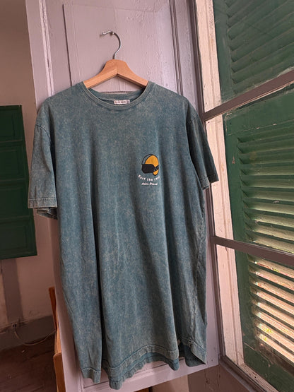 Vintage Cotton surf Shirt, Men's L, Surf Style Button Up, Casual Overshirt, Sustainable Menswear