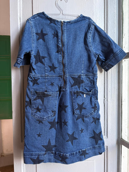 Stella McCartney Kids Star Print Denim Dress — additional view 12
