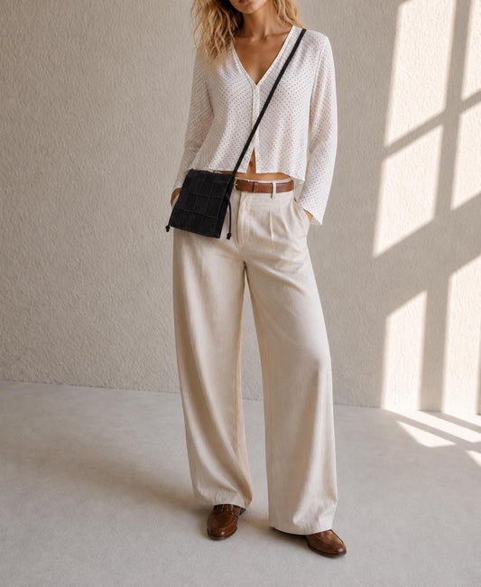 Black Suede Patchwork Crossbody Bag