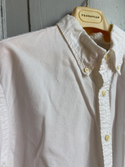 Polo Ralph Lauren Classic Fit Oxford Shirt, White Button Down Short Sleeve, Men's XL, Thick Cotton, Preppy Essential