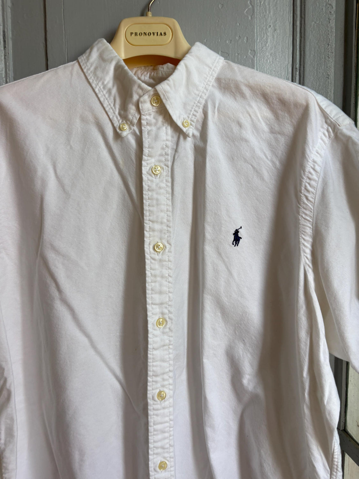 Polo Ralph Lauren Classic Fit Oxford Shirt, White Button Down Short Sleeve, Men's XL, Thick Cotton, Preppy Essential