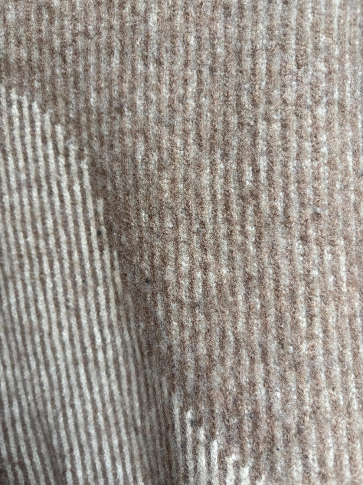 Armedangels Cropped Wool Blend Sweater, Neutral Colour Block Knit Jumper, Minimalist Women's XS - S