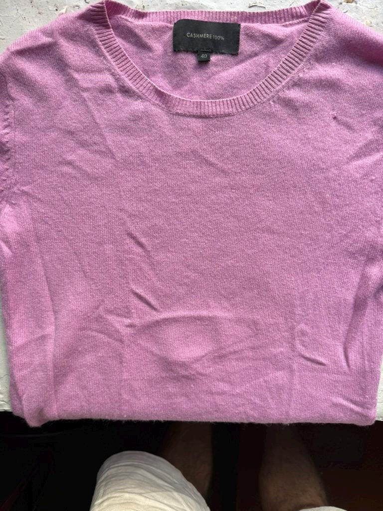 Lilac Cashmere Vintage Jumper — additional view 5