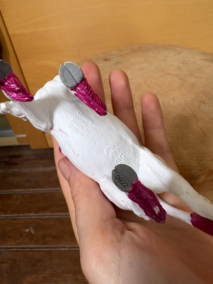 Pink Unicorn Figurine with Floral Details — additional view 7