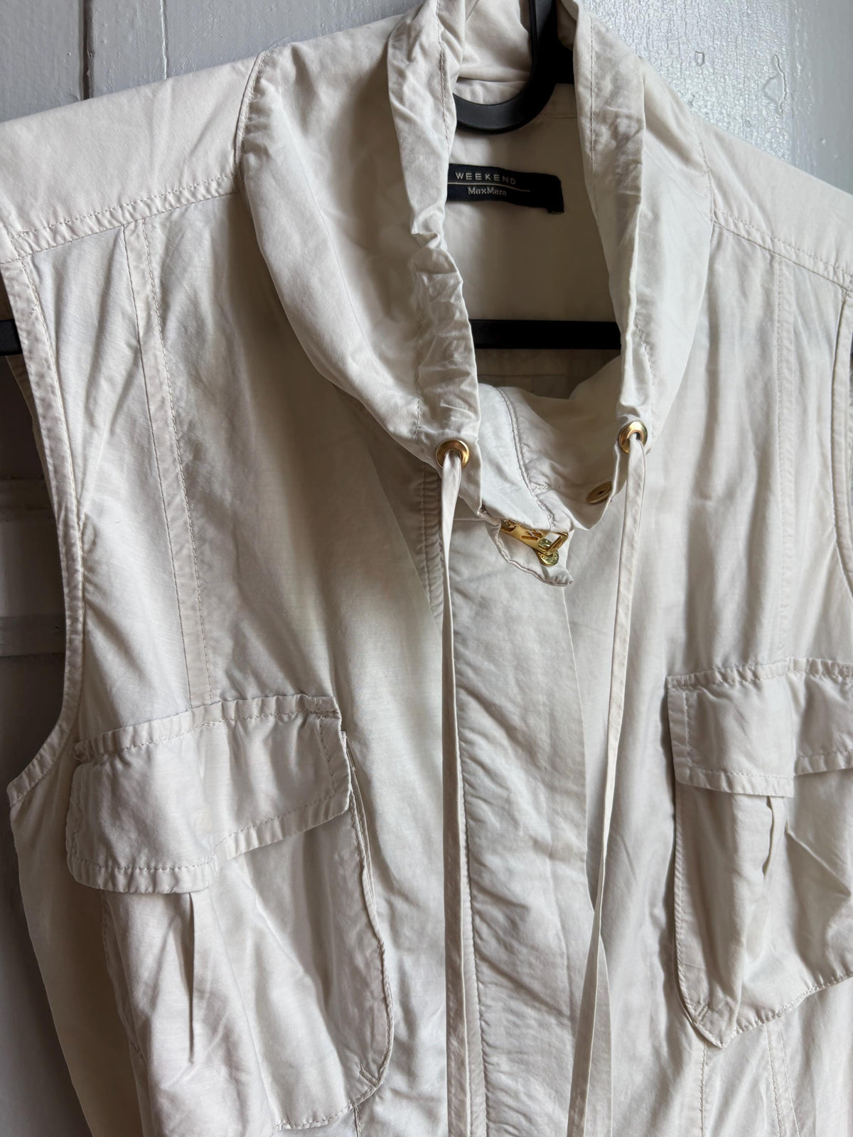 Weekend Max Mara Safari Dress, Utility Shirt Dress, Designer Cotton Dress, Beige Mini Dress, Italian Luxury, Old Money Y2K, Belted Dress