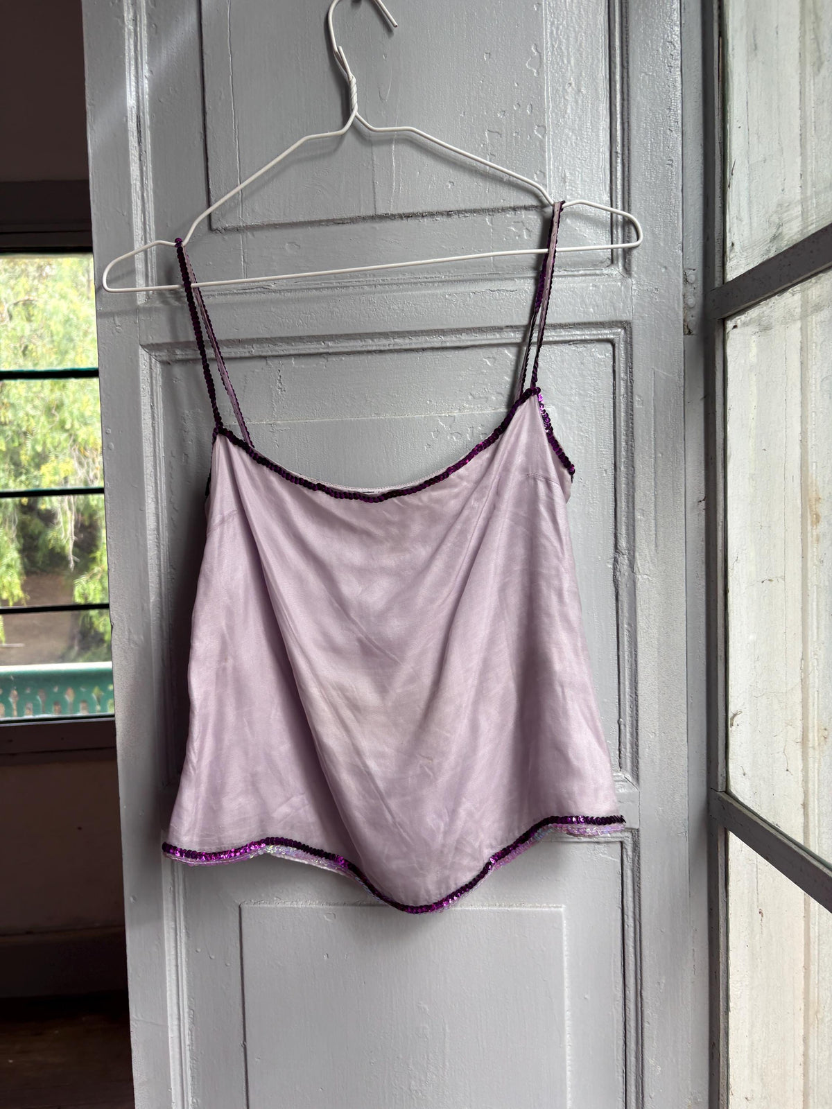 Vintage Silk Camisole Top, Pink Sequin Cami, Y2K Silk Tank Top, Fairy Grunge, Party Top, Women's Vintage Lingerie Style