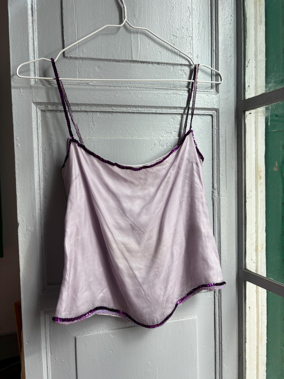 Vintage Silk Camisole Top, Pink Sequin Cami, Y2K Silk Tank Top, Fairy Grunge, Party Top, Women's Vintage Lingerie Style