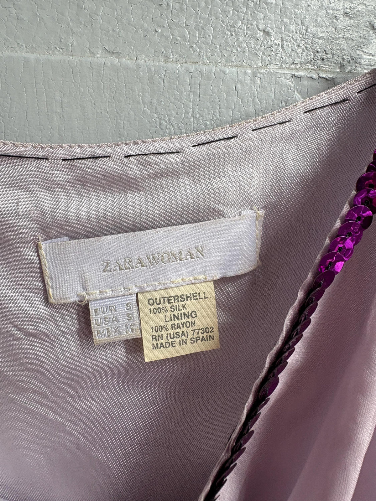Vintage Silk Camisole Top, Pink Sequin Cami, Y2K Silk Tank Top, Fairy Grunge, Party Top, Women's Vintage Lingerie Style