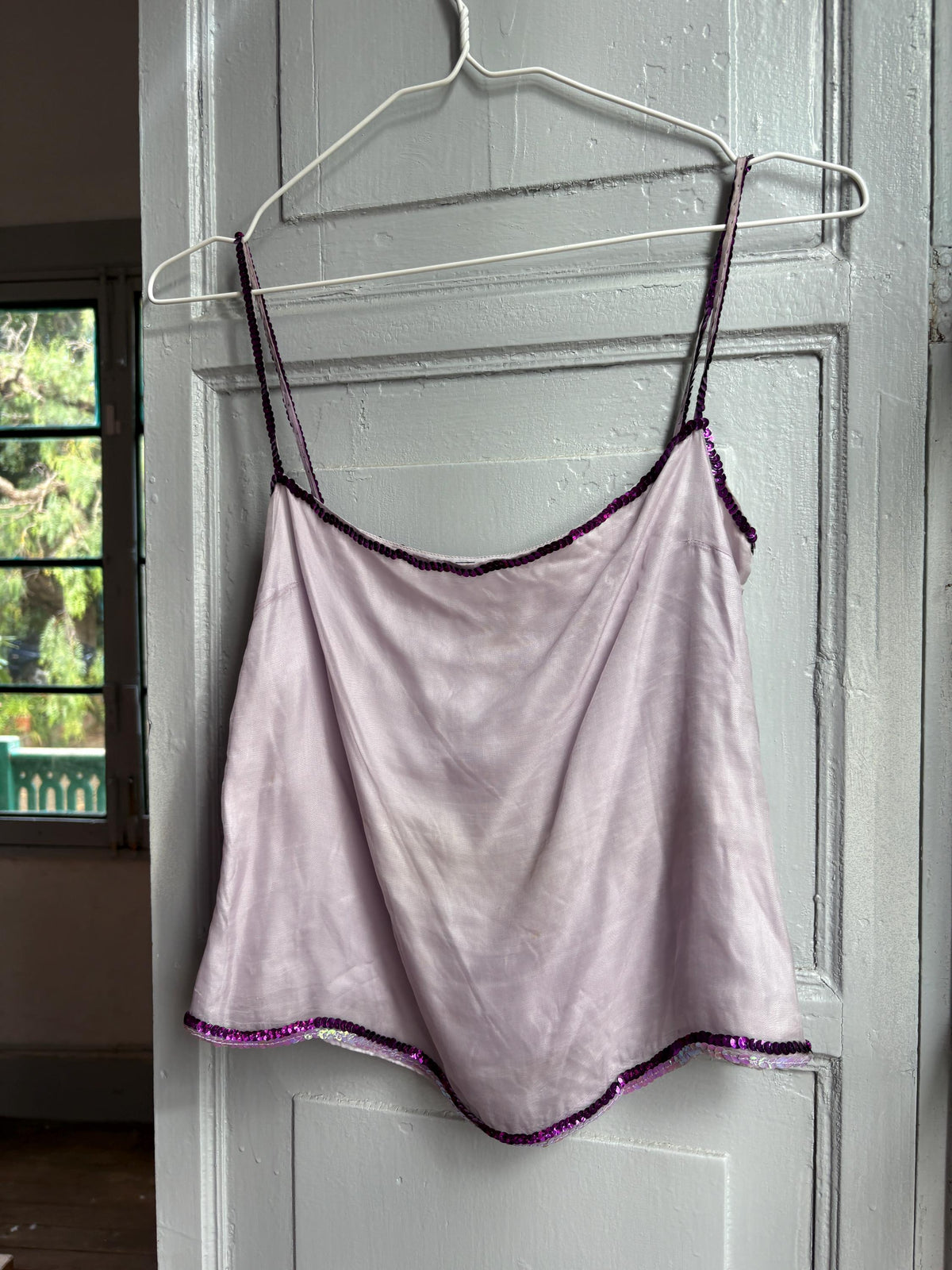 Vintage Silk Camisole Top, Pink Sequin Cami, Y2K Silk Tank Top, Fairy Grunge, Party Top, Women's Vintage Lingerie Style