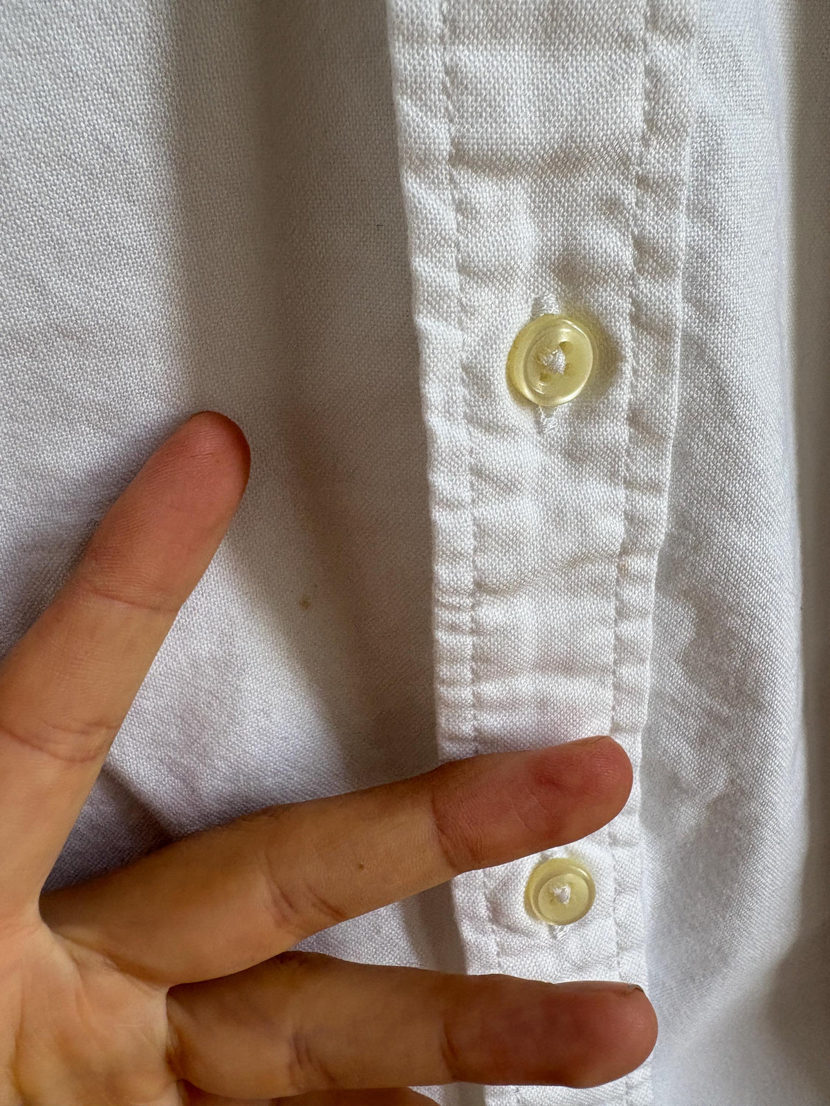 Polo Ralph Lauren Classic Fit Oxford Shirt, White Button Down Short Sleeve, Men's XL, Thick Cotton, Preppy Essential