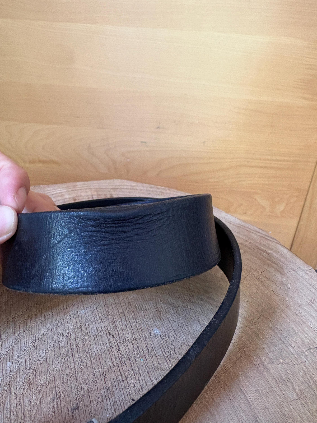 Vintage Bellido Leather Belt, Black Leather Men's Belt, Made in Spain, Minimalist Belt, Classic Dress Belt, Genuine Leather,  95 / 38