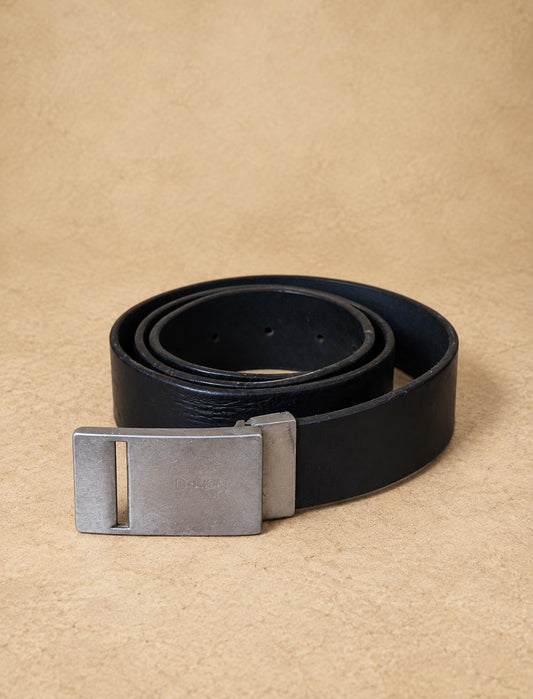 Vintage Bellido Leather Belt, Black Leather Men's Belt, Made in Spain, Minimalist Belt, Classic Dress Belt, Genuine Leather,  95 / 38
