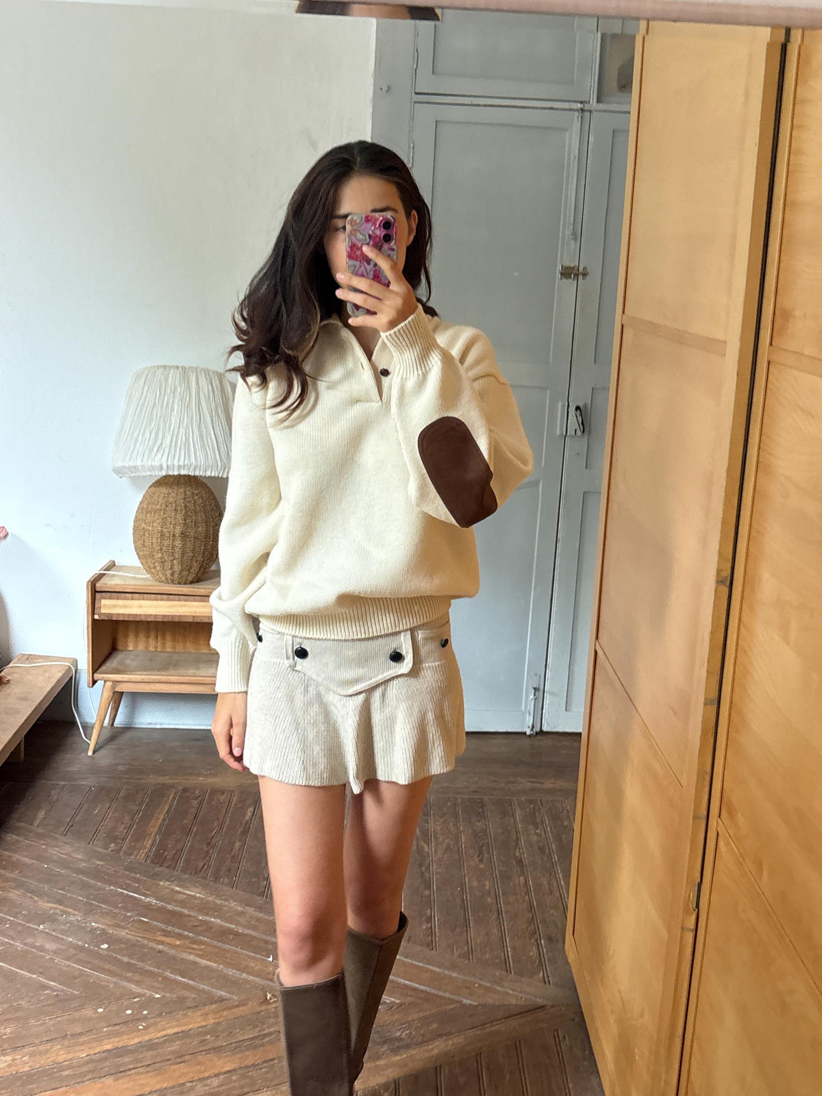 Abercrombie & Fitch Pure New Wool Jumper, Vintage Men's Knit Sweater, Cream Quarter Button Sweater, Old Money Wool Pullover, Size L