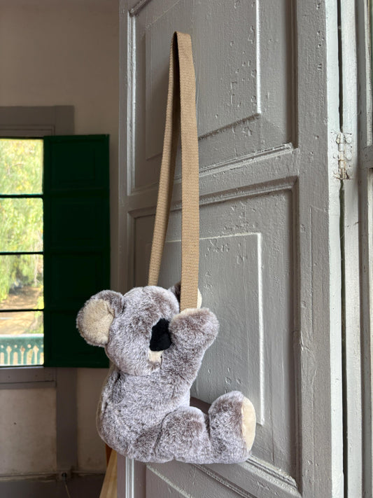 Koala Plush Crossbody Bag | Kawaii Kids Shoulder Bag,  Soft Teddy Purse | Cute Animal Bag | Gift Idea | Cottagecore