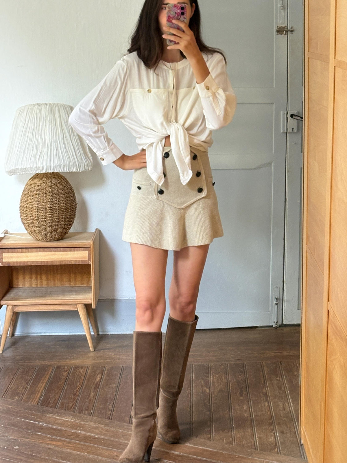 Massimo Dutti White Button Up Shirt, Minimalist Cotton Blouse, Women's White Shirt, Office Shirt,  Luxury Top, Capsule Wardrobe