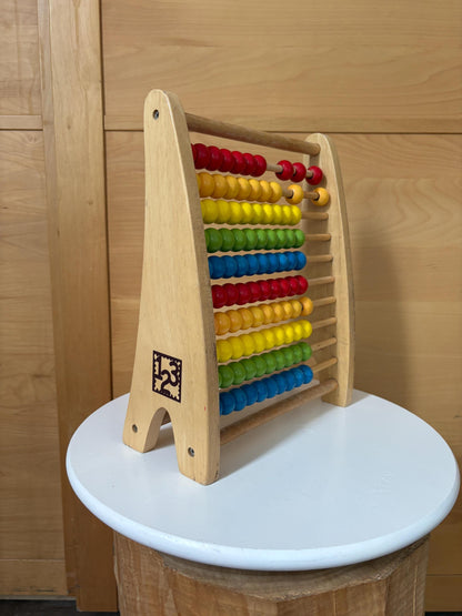 Wooden Abacus | Montessori Counting Frame | Rainbow Learning Toy | Sustainable Gift