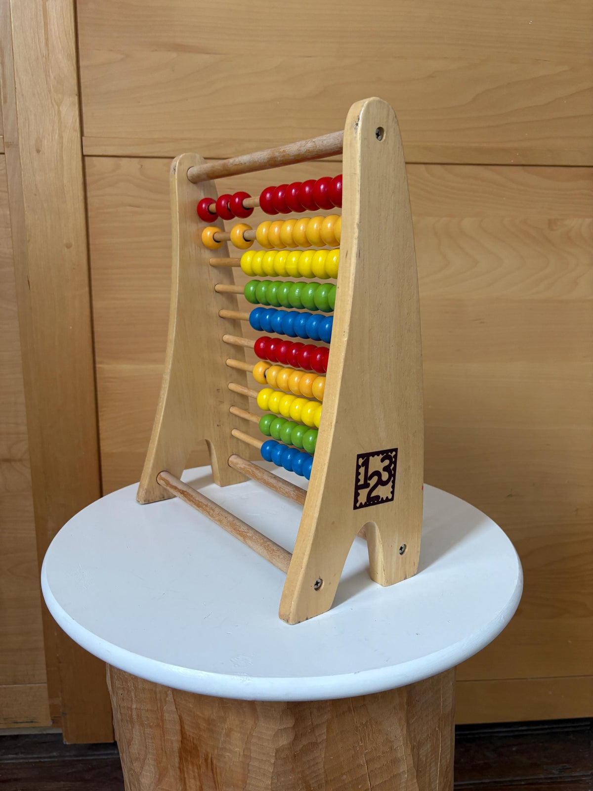 Wooden Abacus | Montessori Counting Frame | Rainbow Learning Toy | Sustainable Gift