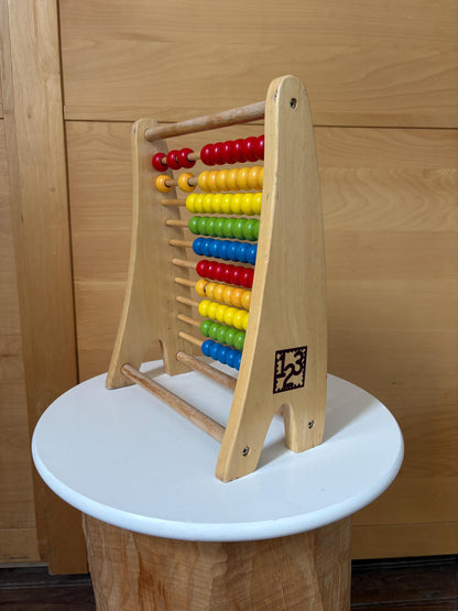Wooden Abacus | Montessori Counting Frame | Rainbow Learning Toy | Sustainable Gift