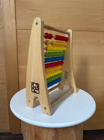 Wooden Abacus | Montessori Counting Frame | Rainbow Learning Toy | Sustainable Gift