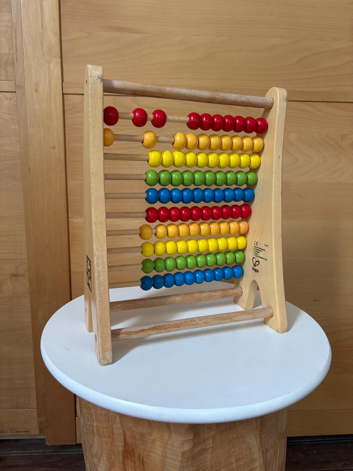 Wooden Abacus | Montessori Counting Frame | Rainbow Learning Toy | Sustainable Gift
